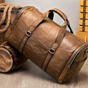sac de voyage cuir véritable