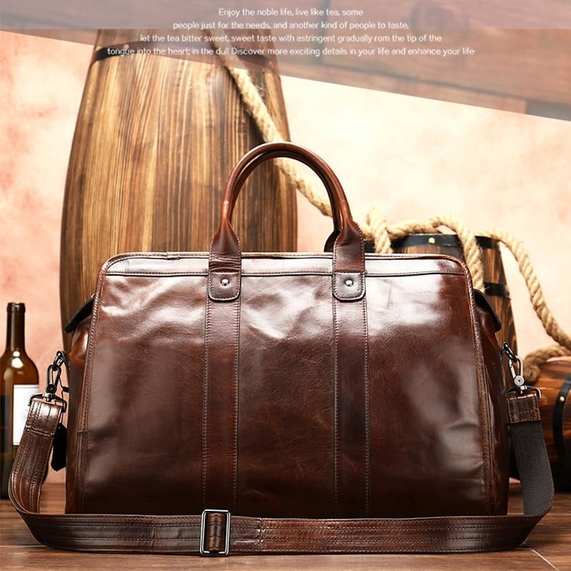 sac de voyage en cuir chic