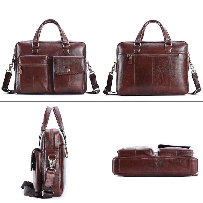 accessoire cuir marron