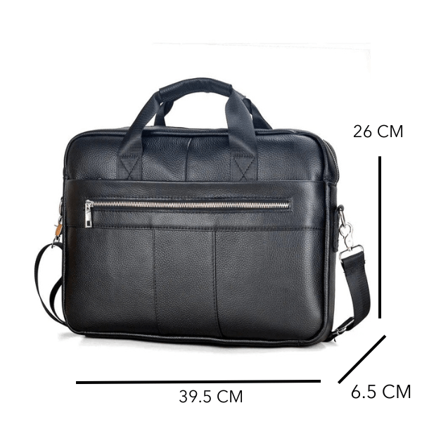 sac ordinateur cuir grainé