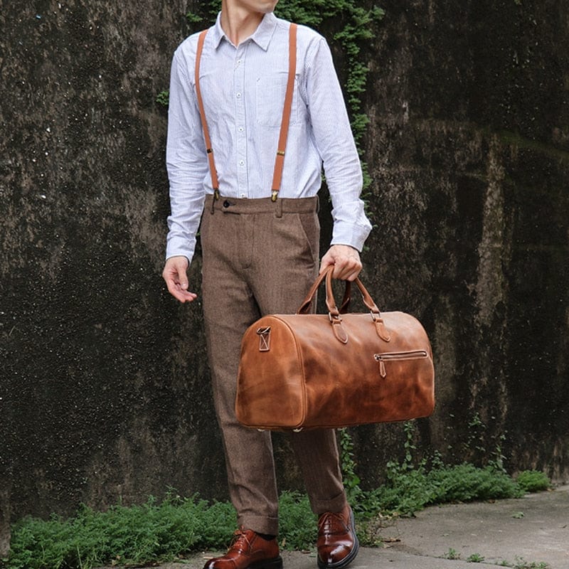 cuir marron élégant