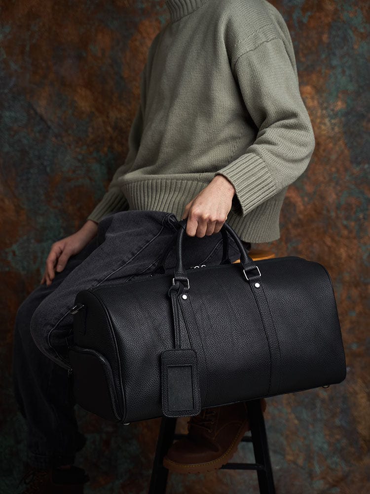 sac artisanal cuir grainé