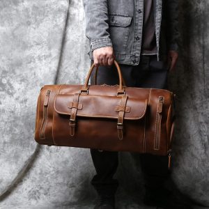 Grand Sac de voyage cuir rustique