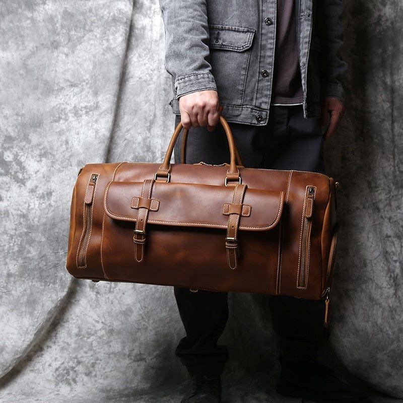 Grand Sac de voyage cuir rustique