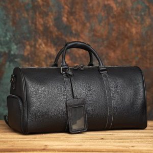 Sac Voyage cuir Bandoulière Structuré