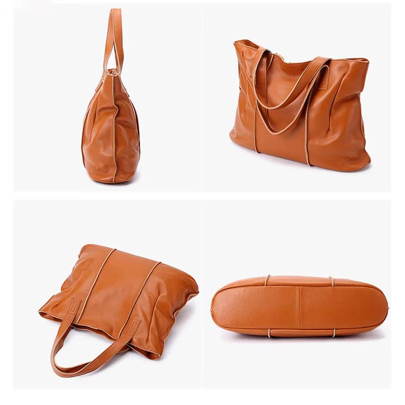 cabas luxe cuir souple