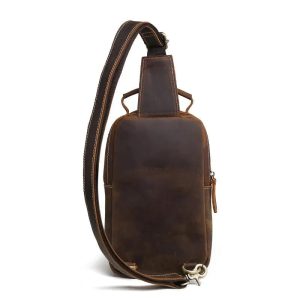 sacoche cuir bandoulière vintage marron