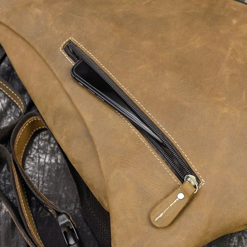 sacoche marron vintage moderne