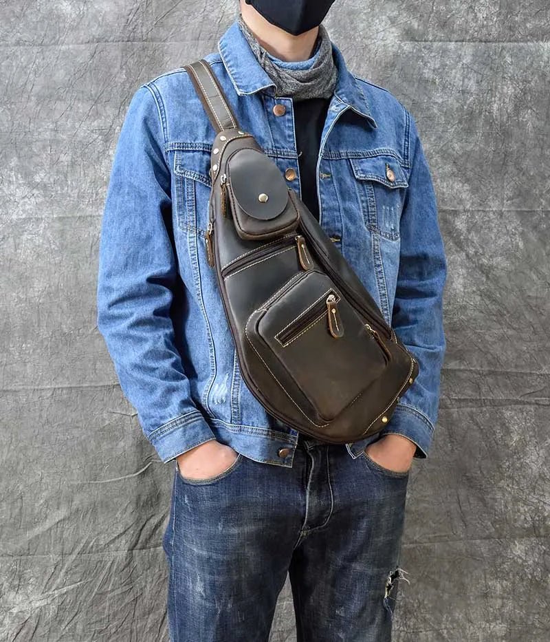 sacoche bandoulière cuir vintage