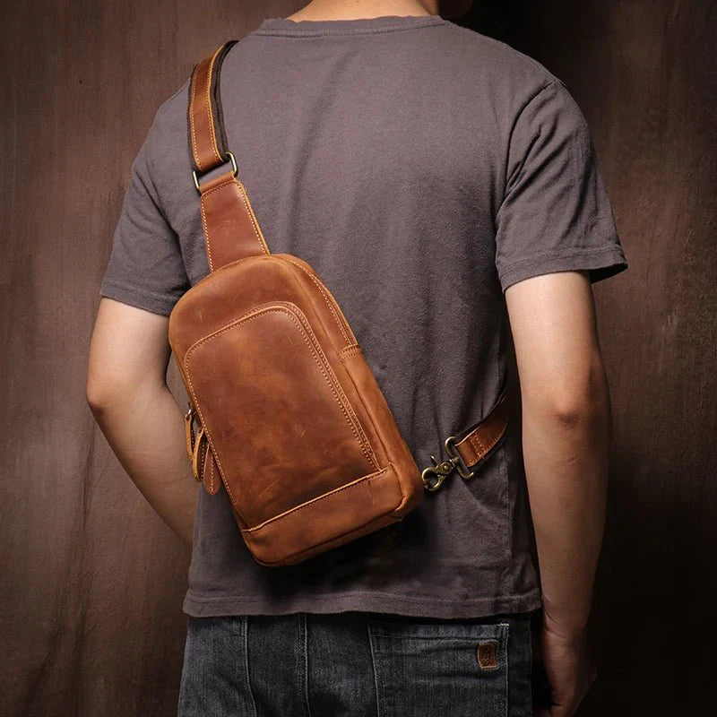 design patiné sacoche cuir