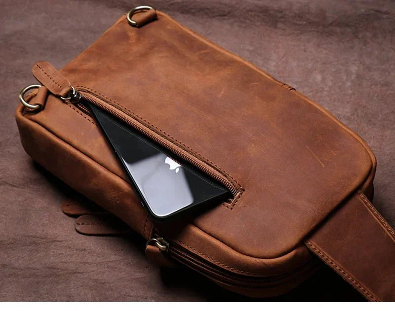 sacoche cuir rangement