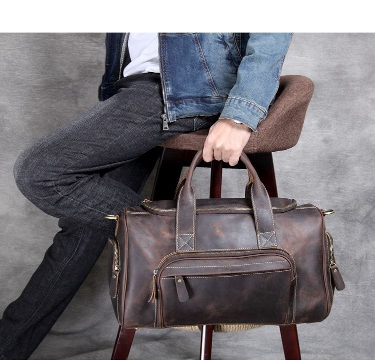 sac cuir véritable homme