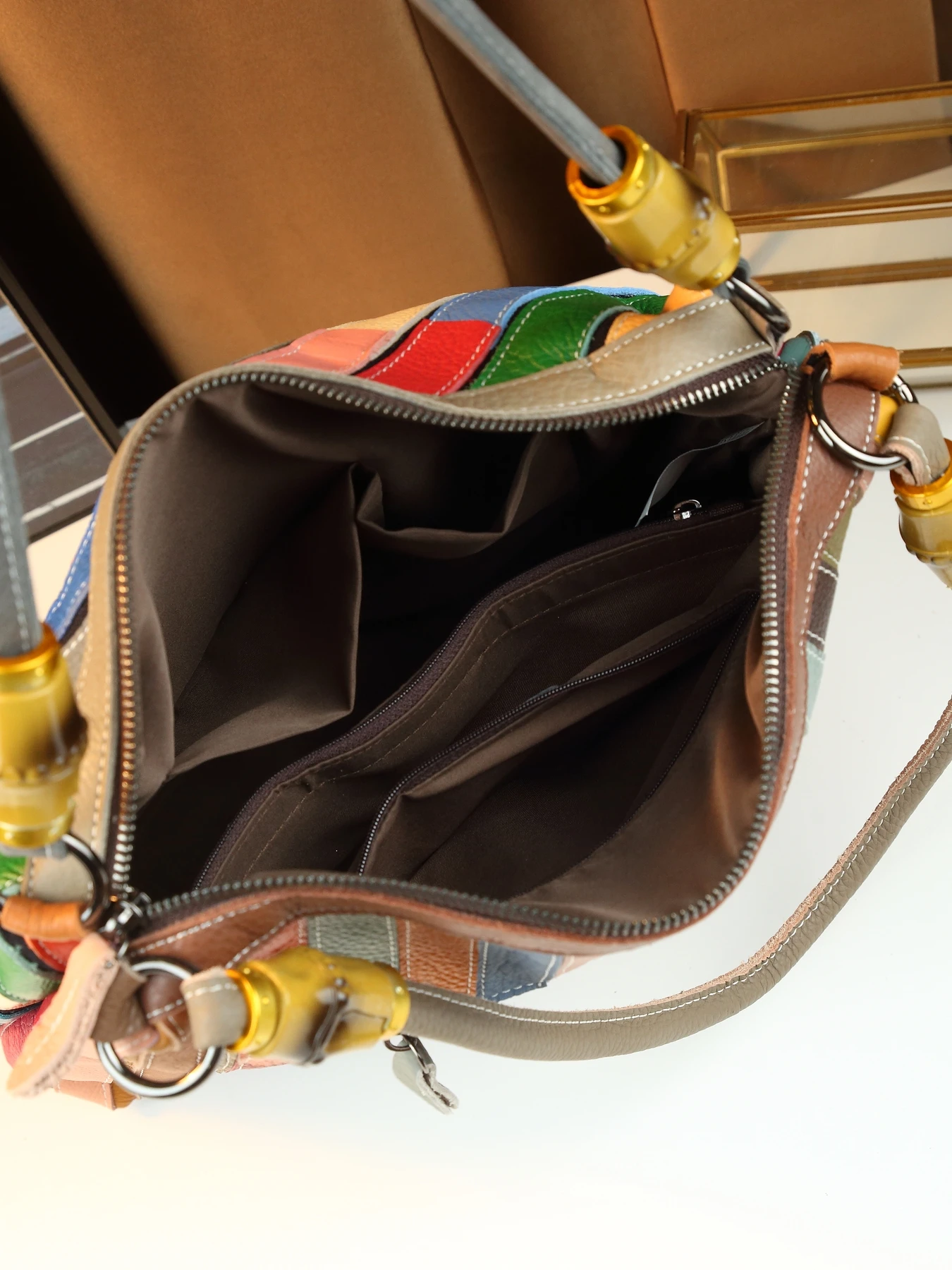 sac femme cuir coloré