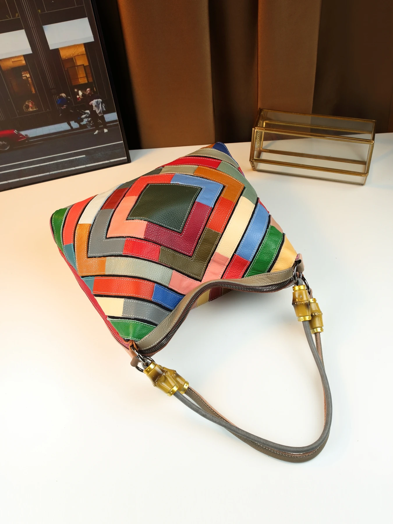 sac à main mode patchwork